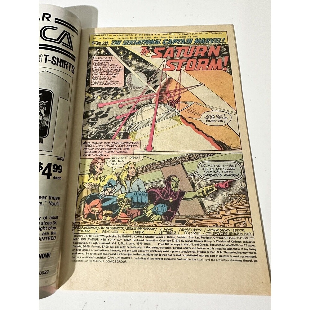 Marvel Spotlight On Captain Marvel #1 Number Marvel Comics 1979 - Picture 7 of 13